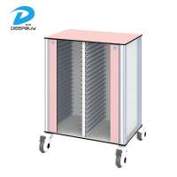 medical equipment cart trolley with drawer and shelf