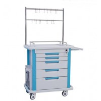 ABS medical cart infusion trolley with draws for Hospital