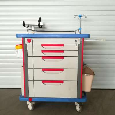 Double Key Hospital Emergency Drug Trolley