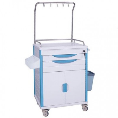 ABS medical trolley mobile infusion cart for hospital