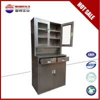 Used stainless steel medicine storage cabinets